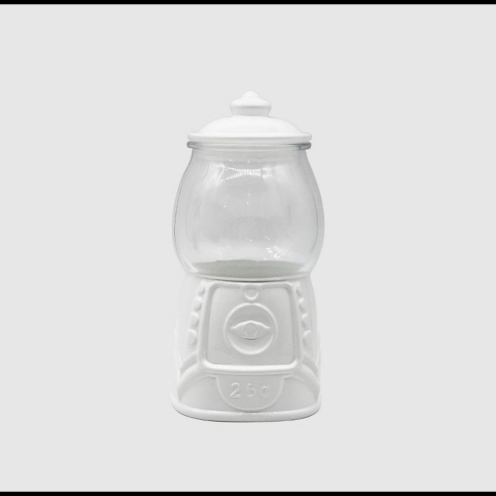 Target Bullseye Ceramic Candy Jar